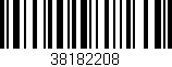 Código de barras (EAN, GTIN, SKU, ISBN): '38182208'
