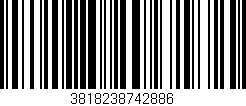 Código de barras (EAN, GTIN, SKU, ISBN): '3818238742886'