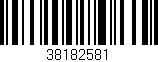 Código de barras (EAN, GTIN, SKU, ISBN): '38182581'