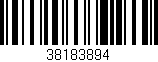 Código de barras (EAN, GTIN, SKU, ISBN): '38183894'