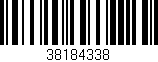 Código de barras (EAN, GTIN, SKU, ISBN): '38184338'