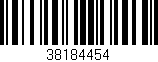 Código de barras (EAN, GTIN, SKU, ISBN): '38184454'