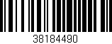 Código de barras (EAN, GTIN, SKU, ISBN): '38184490'