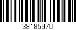 Código de barras (EAN, GTIN, SKU, ISBN): '38185970'