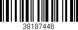 Código de barras (EAN, GTIN, SKU, ISBN): '38187446'