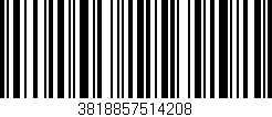 Código de barras (EAN, GTIN, SKU, ISBN): '3818857514208'