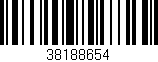 Código de barras (EAN, GTIN, SKU, ISBN): '38188654'