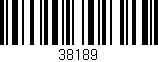 Código de barras (EAN, GTIN, SKU, ISBN): '38189'