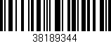 Código de barras (EAN, GTIN, SKU, ISBN): '38189344'