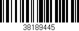 Código de barras (EAN, GTIN, SKU, ISBN): '38189445'