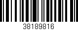 Código de barras (EAN, GTIN, SKU, ISBN): '38189816'