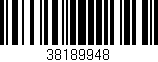 Código de barras (EAN, GTIN, SKU, ISBN): '38189948'