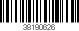 Código de barras (EAN, GTIN, SKU, ISBN): '38190626'