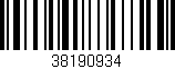 Código de barras (EAN, GTIN, SKU, ISBN): '38190934'