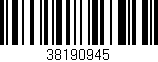 Código de barras (EAN, GTIN, SKU, ISBN): '38190945'