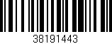 Código de barras (EAN, GTIN, SKU, ISBN): '38191443'