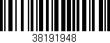 Código de barras (EAN, GTIN, SKU, ISBN): '38191948'