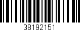 Código de barras (EAN, GTIN, SKU, ISBN): '38192151'