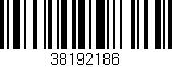 Código de barras (EAN, GTIN, SKU, ISBN): '38192186'