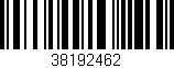 Código de barras (EAN, GTIN, SKU, ISBN): '38192462'