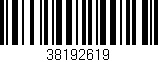 Código de barras (EAN, GTIN, SKU, ISBN): '38192619'