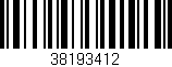 Código de barras (EAN, GTIN, SKU, ISBN): '38193412'