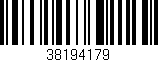 Código de barras (EAN, GTIN, SKU, ISBN): '38194179'
