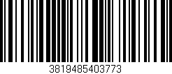 Código de barras (EAN, GTIN, SKU, ISBN): '3819485403773'