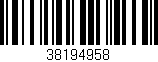 Código de barras (EAN, GTIN, SKU, ISBN): '38194958'