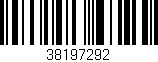 Código de barras (EAN, GTIN, SKU, ISBN): '38197292'