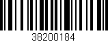 Código de barras (EAN, GTIN, SKU, ISBN): '38200184'