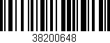 Código de barras (EAN, GTIN, SKU, ISBN): '38200648'