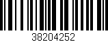 Código de barras (EAN, GTIN, SKU, ISBN): '38204252'