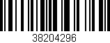 Código de barras (EAN, GTIN, SKU, ISBN): '38204296'
