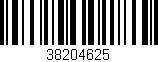 Código de barras (EAN, GTIN, SKU, ISBN): '38204625'