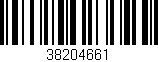 Código de barras (EAN, GTIN, SKU, ISBN): '38204661'