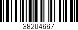 Código de barras (EAN, GTIN, SKU, ISBN): '38204667'
