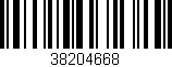 Código de barras (EAN, GTIN, SKU, ISBN): '38204668'