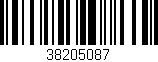 Código de barras (EAN, GTIN, SKU, ISBN): '38205087'