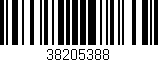 Código de barras (EAN, GTIN, SKU, ISBN): '38205388'