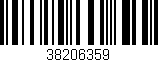 Código de barras (EAN, GTIN, SKU, ISBN): '38206359'