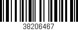 Código de barras (EAN, GTIN, SKU, ISBN): '38206467'
