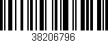 Código de barras (EAN, GTIN, SKU, ISBN): '38206796'