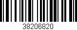Código de barras (EAN, GTIN, SKU, ISBN): '38206820'