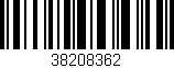 Código de barras (EAN, GTIN, SKU, ISBN): '38208362'