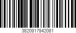 Código de barras (EAN, GTIN, SKU, ISBN): '3820917942081'