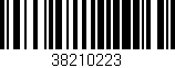 Código de barras (EAN, GTIN, SKU, ISBN): '38210223'