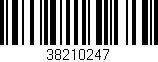 Código de barras (EAN, GTIN, SKU, ISBN): '38210247'
