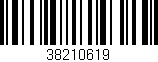 Código de barras (EAN, GTIN, SKU, ISBN): '38210619'