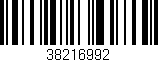 Código de barras (EAN, GTIN, SKU, ISBN): '38216992'
